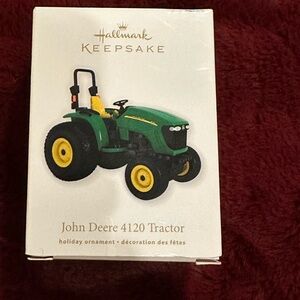 John Deere 4120 Tractor Ornament - Green and Yellow
